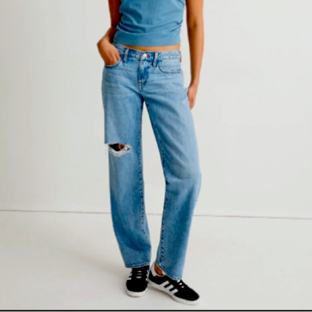 $135 MADEWELL The Slim Boy Boyjean Ripped Knee Boyfriend Destroyed Jeans Sz 26
